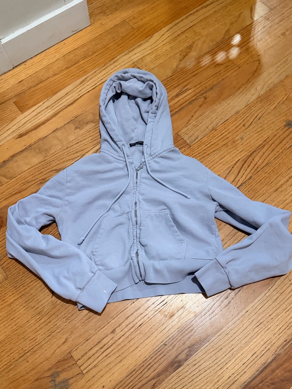 Brandy Melville Cropped Zip Up